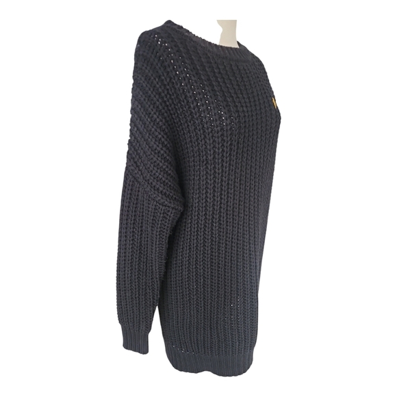 Zenana Premium Iowa Hawkeyes Knit Sweater Tunic Women’s Size M Black Gold Logo - Picture 6 of 7